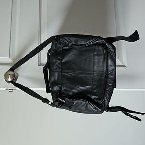 Carroll leather motorcycle bag